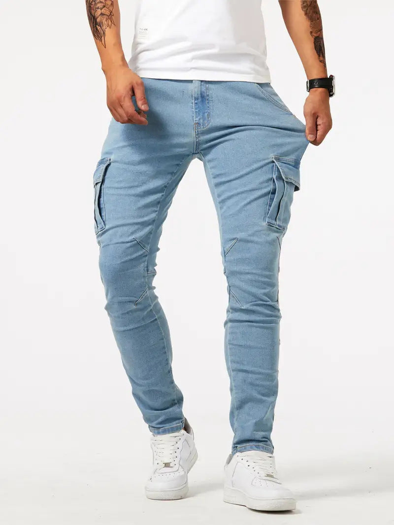 Men's Casual Multi-Baggy Denim Jeans