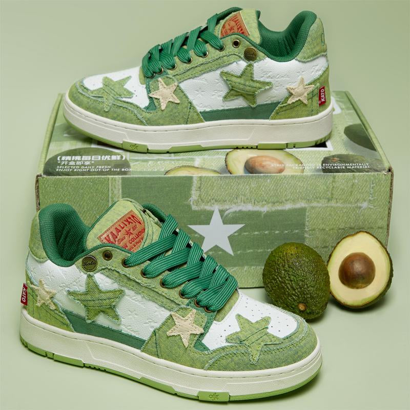 K&P 1 Retro Star Sneakers - Avocado