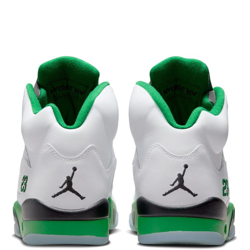 Women'S Jordan 5 Retro White/Lucky Green-Black (DD9336 103)