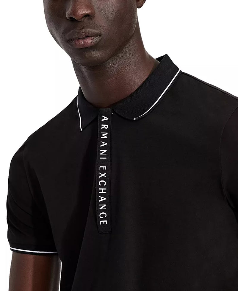  A|X Armani Exchange - Men's Tipped Placket Polo Shirt