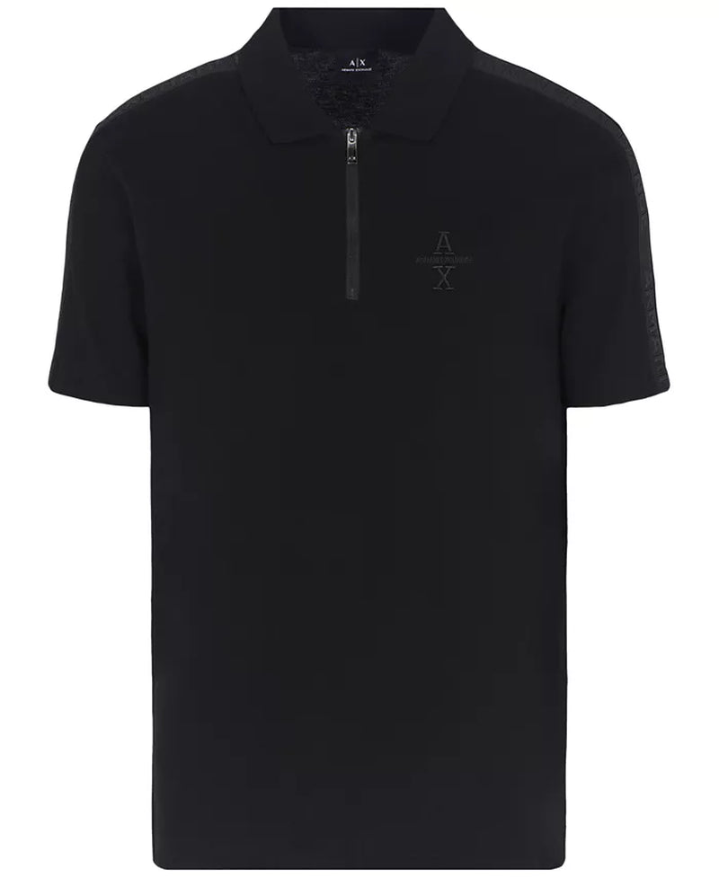 A|X Armani Exchange  - Men's Regular-Fit 1/4-Zip Polo Shirt