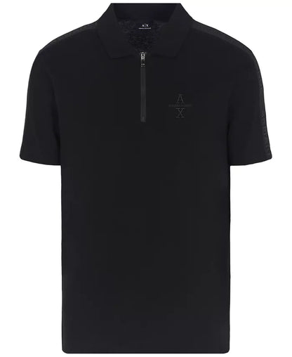 A|X Armani Exchange  - Men's Regular-Fit 1/4-Zip Polo Shirt