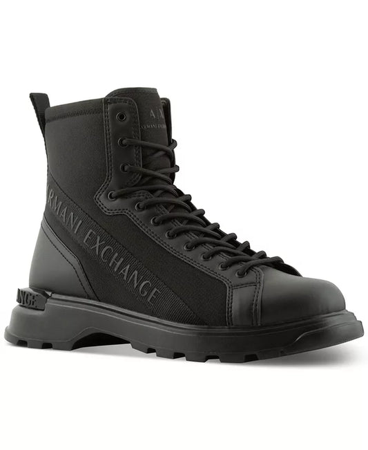 Men'S Logo Combat Boots