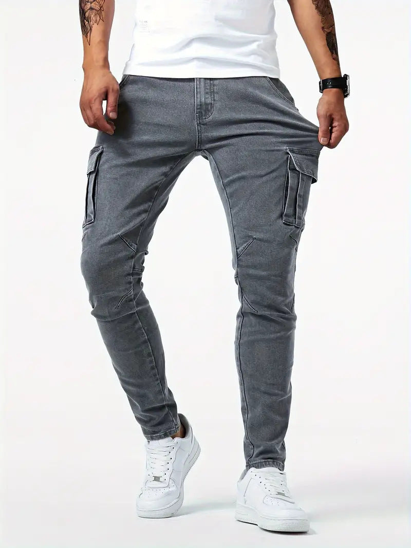 Men's Casual Multi-Baggy Denim Jeans