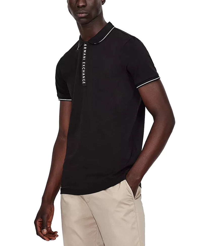  A|X Armani Exchange - Men's Tipped Placket Polo Shirt