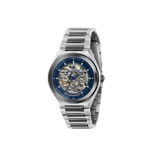 Maserati Triconic Silver Stainless Steel Automatic Watch. R8823139003