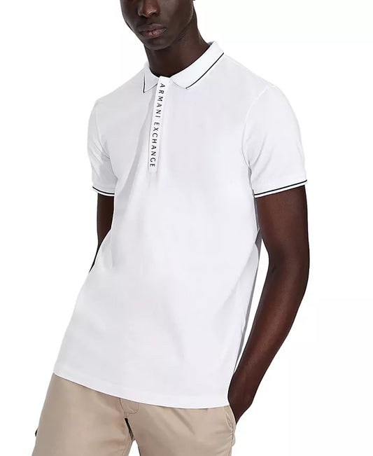  A|X Armani Exchange - Men's Tipped Placket Polo Shirt