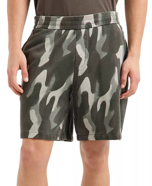 A|X Armani Exchange – Men's Camo Elastic Shorts