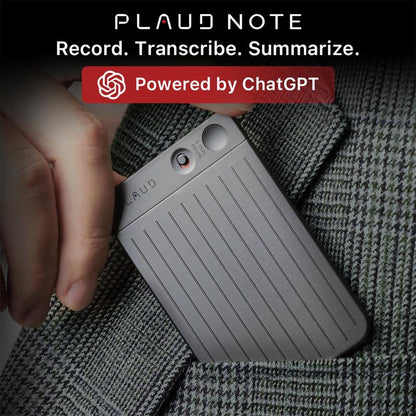 PLAUD NOTE AI Voice Recorder: One-Touch Recording, Accurate Transcriptions & Summaries, Ultra-Slim Design