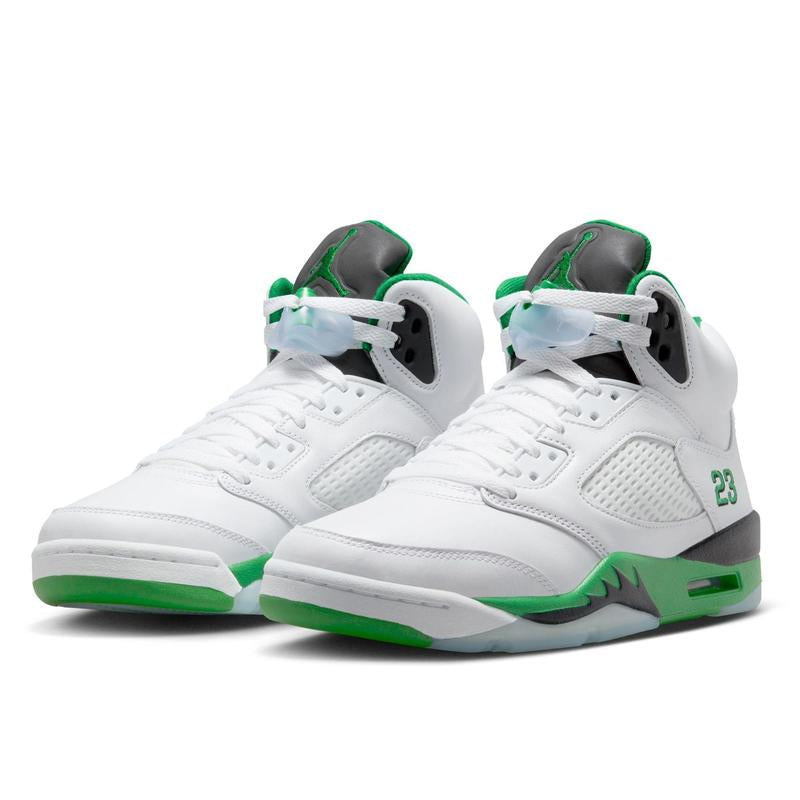 Women'S Jordan 5 Retro White/Lucky Green-Black (DD9336 103)