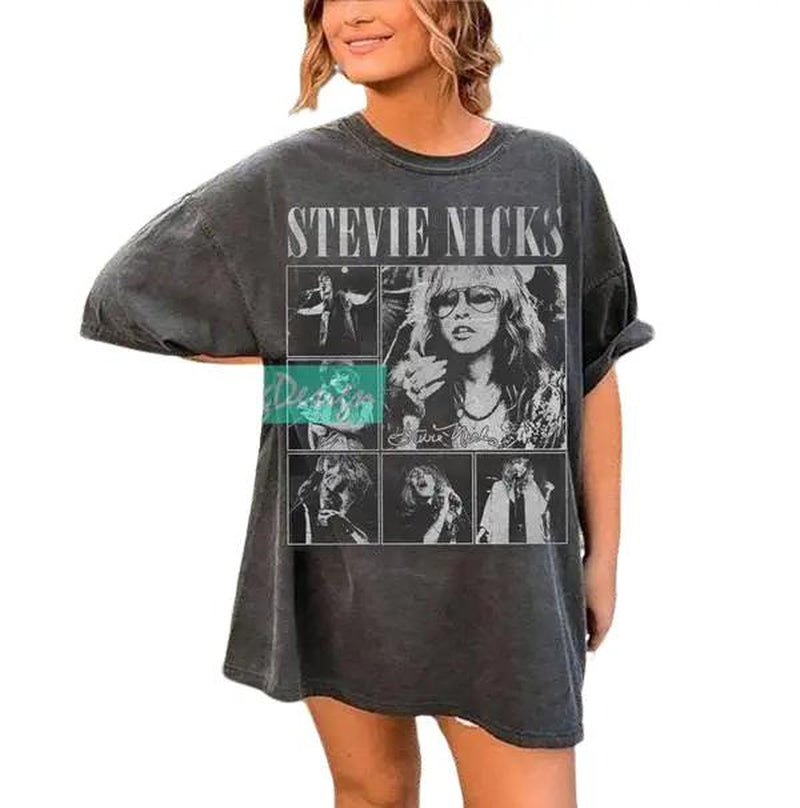 Stevie Nicks Comfort Colors Band Tshirt, Old School Band T-Shirt Clothing Fabric Clothing Fabric