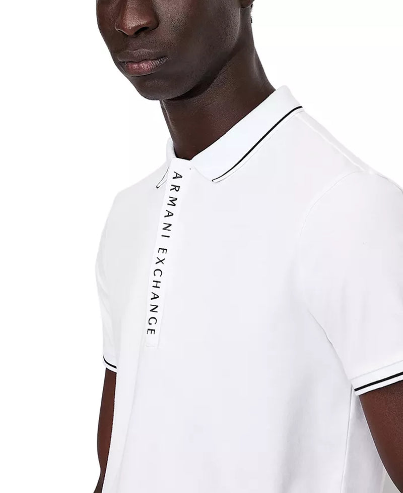  A|X Armani Exchange - Men's Tipped Placket Polo Shirt