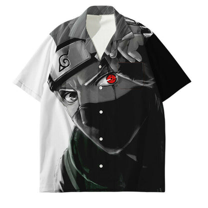 Kakashi Hatake Anime 3D Print Casual T-Shirt – Naruto Men’s Short Sleeve Shirt